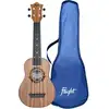 Image de Flight Travel Series TUS50 Walnut Salamander ukulélé soprano de voyage avec housse