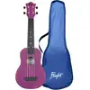 Image de Flight Travel Series TUS35 ukulélé soprano de voyage violet avec housse