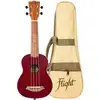 Image de Flight Gemstone Series NUS380 Coral ukulélé soprano avec housse