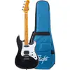 Image de Flight Rock Series Pathfinder Tenor Transparent Black ukulélé électrique solid body avec housse