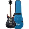 Image de Flight Rock Series Vanguard Transparent Black ukulélé ténor électrique solid body avec housse