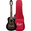 Image de Flight Royal Series Nighthawk Concert Black Stain ukulélé électro-acoustique concert avec housse