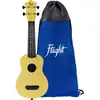 Image de Flight Ultra Travel Series UTS-35 Sand ukulélé soprano en plastique avec housse