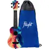 Image de Flight Ultra Travel Series UTS-40 Swirl ukulélé soprano en plastique avec housse