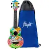 Image de Flight Ultra Travel Series UTS-42 Fat Cat ukulélé soprano en plastique avec housse