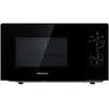 Image de Hisense H20MOBP1, Micro-ondes, Capacité de 20 L, Puissance de 700 W, Minuterie de 30 Min, Mode Décongélation, Poignée, Standard, Couleur Noir.