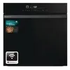 Image de Hisense HO66F PIZZACHEF Four électrique 60 cm, mode pizza Pro 350°, nettoyage pyrolytique, air fry, even Bake, wifi, 77 litres, porte douce, programmes automatiques, noir