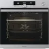 Image de Four électrique multifonction Hisense O643PX, encastrable, 77 litres, 60 cm, combiné, vapeur, fonction pizza 300°, pyrolyse, couleur inox, classe énergétique A+