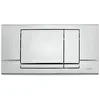 Image de Schwab Plaque de Commande Murale Riva Duo WC encastré, Double Touche, chromé