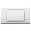 Image de Schwab - Plaque de Commande Blanche Simple Touche Riva - FLUPL229013