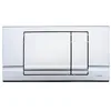 Image de Schwab Plaque de Commande Murale WC Riva Duo Double Touche, chromée Mat