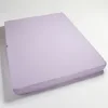 Image de Drap housse en coton bio 60x190 (Couleur : Lila)