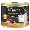 Image de MIAMOR - Nourriture Humide pour Chats Adultes avec 7 variétés de Viande et d'abats - Nourriture complète sans céréales avec Taurine dans Une boîte sans additifs artificiels - 12 x 185 g Poulet