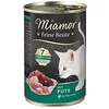Image de MIAMOR - Nourriture Humide pour Chats Adultes avec 7 variétés de Viande et d'abats - Nourriture complète sans céréales avec Taurine dans Une boîte sans additifs artificiels - 12 x 400 g de Dinde
