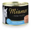 Image de MIAMOR Filets Fins en gelée - Nourriture Humide pour Chats Adultes avec Morceaux de Filet en gelée - Complément Alimentaire Faible en Gras dans Une boîte sans additifs - 12 x 185 g de Thon et