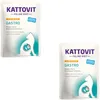 Image de Kattovit Gastro Poulet & Riz | Pack Double | 2 x 24 x 85 g | Aliment diététique Complet pour Chats Adultes | pour compenser Les problèmes de Digestion | Faible en matières Grasses