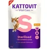 Image de KATTOVIT Vital Care Sterilised Poulet | 85 g | Nourriture Humide en Sauce pour Chat |