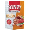 Image de RINTI Kennerfleisch Poulet | 10 x 400 g | Aliment complet pour chiens adultes dans un sac frais | Nourriture sans céréales avec haute teneur en viande | Pour réguler la digestion