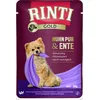 Image de RINTI Gold Mini Poulet Pur & Canard | 10 x 100 g | Aliment Complet pour Petits Chiens Adultes | Poulet et Canard pour Chiens sensibles aux Allergies | en Sachet fraîcheur