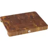 Image de WMF Planche à découper XL 40 x 32 x 4 cm, bois d'acacia, n'abîme pas les lames, grande surface de travail, aspect bois