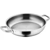 Image de WMF Ultimate Poêle à frire 28 cm en acier inoxydable non revêtu, fond plat, induction, acier inoxydable Cromargan poli, passe au four, passe au lave-vaisselle