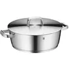 Image de WMF Iconic Cocotte en acier inoxydable 18/10 avec couvercle en acier inoxydable 18/10, poignées thermoréducatrices, graduation intérieure intégrée, large bord verseur