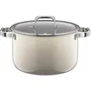 Image de WMF Fusion Tech W0519945290 Casserole haute MQ (quartz laiteux), casserole profonde, 24 cm, compatible induction, cuisson sans eau, matériau minéral dérivé de minéraux naturels