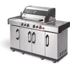 Image de Enders Kansas II Pro 4 SIK Profi Turbo barbecue gaz - Barbecue à gaz infrarouge, Chaleur Range, Simple Clean et grille émaillée - Barbecue avec couvercle avec étagères latérales et 4 brûleurs #871433