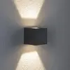 Image de Paulmann Cybo applique d'extérieur LED, 2 700 K, 8 x 8 cm, gris