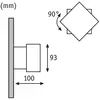 Image de Paulmann Cybo Applique d'extérieur LED, 2.700 K, 10x10 cm, blanc