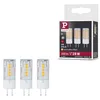 Image de Paulmann LED à culot à ergots GY6,35, kit de 3, 3 x 3,5 W, 2 700 K, clair