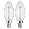 Image de Paulmann 28855 Lampe LED Flamme Filament E14 230V 2x250lm 2x2,7W 2700K Clair Lampes ampoule