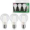 Image de Paulmann 29132 Eco-Line Filament 230V ampoule LED E27 pack de 3 3x840lm 3x4W 3000K Clair ampoule