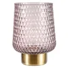 Image de Pauleen 48135 Sparkling Glamour lampe à poser mobile Verre Luminaire à poser minuterie 6 heures pile luminaire verre sans câble Verre Gris/Métal