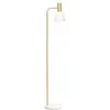 Image de Pauleen 48145 Grand Elegance lampadaire avec doré lampe à pied en blanc max25W E27 Blanc/Doré 230 V Métal