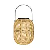 Image de Pauleen 48168 Lanterne solaire pour balcons ou jardins Sunshine Treasure, beige, éclairage extérieur, plastique, rotin, solaire 3000K