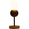 Image de Pauleen 48191 Lampe à Poser Marble Dream 20 Watts Max. Noir, marbre, Bois E27