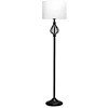 Image de Pauleen 48209 lampadaire Grand Beauty max. 20 Watt blanc, noir Lampadaire au look classique en tissu, métal E27