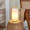 Image de Pauleen Woody Charm lampe de table tissu et bois