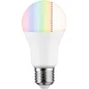 Image de Paulmann 50124 Lampe LED Standard Smart Home Zigbee RGBW 9,3 watts gradable fluocompacte dépoli Éclairage Lampes 2700 K E27