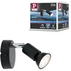 Image de Paulmann 66750 Spot Carolina IP44 max. 10 watts gradable spot de plafond Anthracite, Chrome éclairage de plafond Métal spot pour plafond GU10