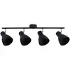 Image de Paulmann 66762 Spotlight Davy 4 lampes max. 4x20 watts Plafonnier noir Spot métal E27 Spot de plafond sans ampoules