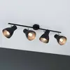 Image de Paulmann Davy plafonnier noir à 4 lampes