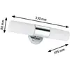 Image de Paulmann Lenia applique IP44 chromé/opale 2 lampes