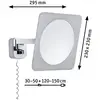 Image de Miroir mural LED Paulmann Bela, chrome, IP44, fiche
