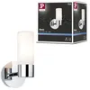 Image de Paulmann 70839 applique Eleon max. 33 watts IP44 lampe murale Chrome, Satin éclairage de salon Métal Verre, éclairage de couloir G9