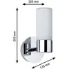 Image de Paulmann Eleon applique IP44 chromé/opale 1 lampe