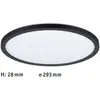 Image de Panneau LED Paulmann Atria Shine noir, Ø 29 cm, 3000 K, marche/arrêt