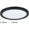 Image de Paulmann Atria Shine Panneau on/off black 840 Ø19cm