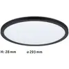 Image de Paulmann Atria Shine Panneau on/off black 840 Ø29cm
